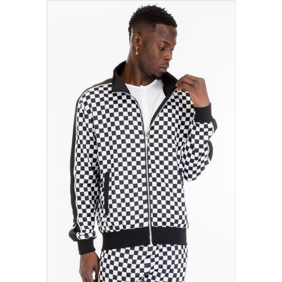 Men's Checkered Jacket - Picture 3 of 4